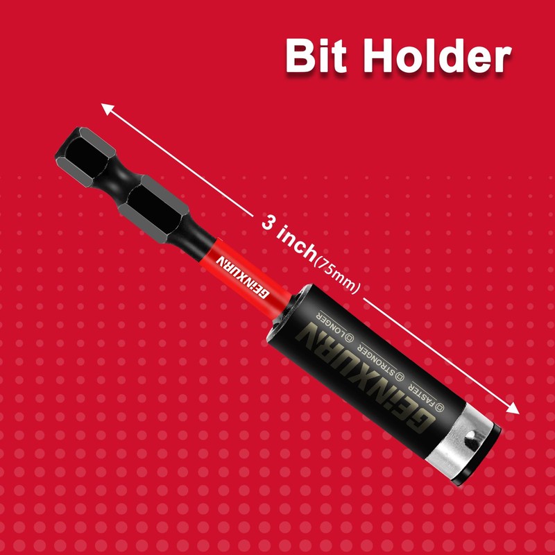 Geinxurn 3Inches Impact Magnetic Screwdriver Bit Holders, 3PACK Extension Socket