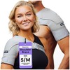 ZENKEYZ Rotator Cuff Shoulder Brace - Gray, S/M, Left &
