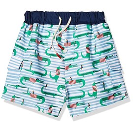 Mud Pie Bañador de cocodrilo Pirata para niño, Multi, 4 Toddler - 5 Toddler
