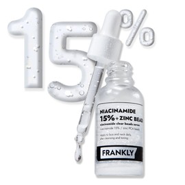 FRANKLY FRANKLY Niacinamide 15% & Zinc Beads Serum: Acne & Dark Spots Care, Oil Control, Even Skin Texture & Glow | Vegan & Cruelty-Free | Non-Comedogenic All skin types Korean Skincare | 1.01 fl.oz