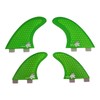 Honeycomb Quad 4 fin set (FCS compatible M5+G-X), Red
