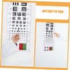 VILLFUL 2pcs Eye Chart Visual Testing Wall Chart for Eyesight