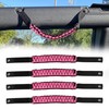 BESTAOO Roll Bar Grab Handles Paracord Grip Handle for Ford