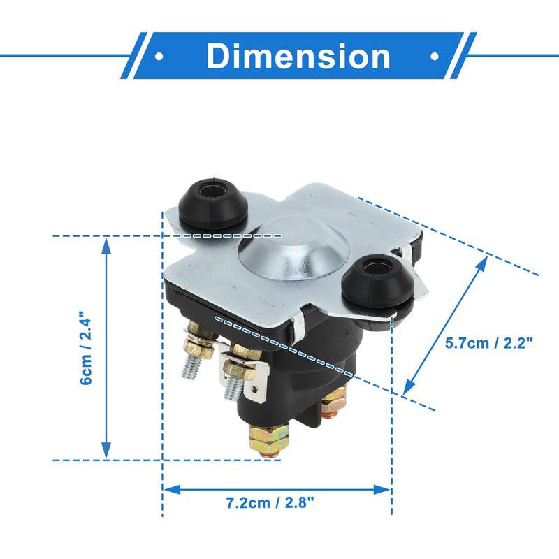 VekAuto 1Pc Auto Relay for Yamaha Multi Purpose Black Waterproof