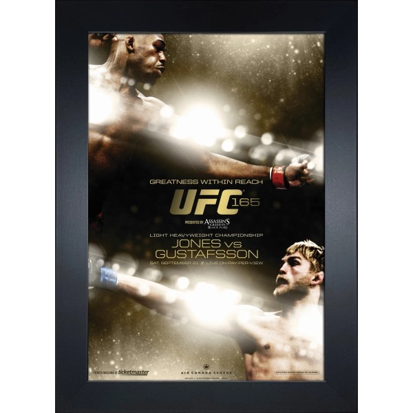 UFC 165: Jones vs Gustafsson Replica Mini Framed Event Poster