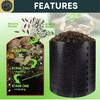 SunVara Compost Bins Outdoor Compost Bin Outdoor Composter Easy Assembling