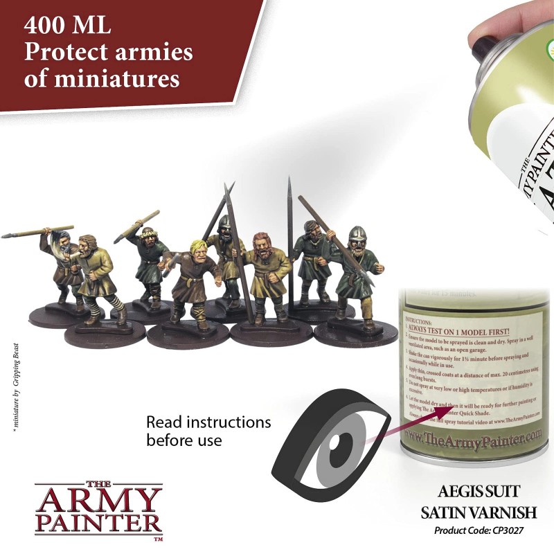 The Army Painter Aegis Suit Satin Varnish Paint Protective Clear