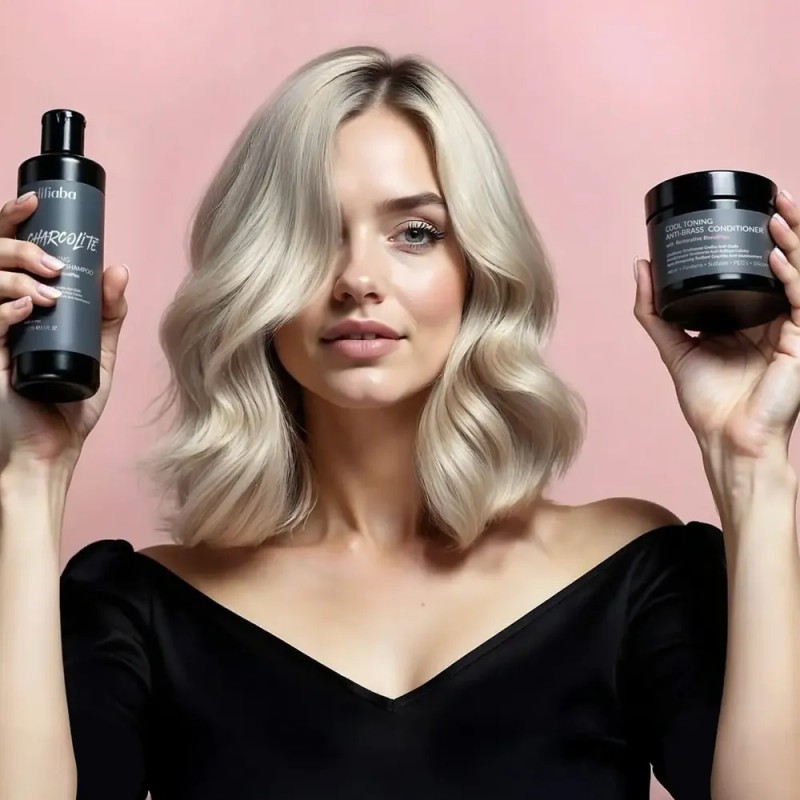 Difiaba Charcolite Shampoo Cool Toning Anti-brass 250ml