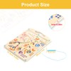 SRJQXH Magnetic Maze Game, Magnetic Ball Maze, Wooden Labyrinth Game,