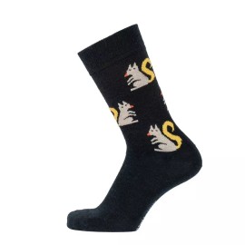 Bengt & Lotta Merino Wool Unisex Socks (40-45) Large SQUIRREL Black Comfortable Soft All...
