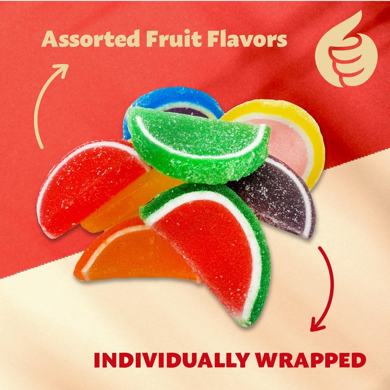 Fruit Slices Jelly Candy | 1.5 Pound Pack | Assorted