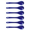 Xmomx 6 pcs Porcelain Egg Spoons Tea Spoon Ceramic Spoons