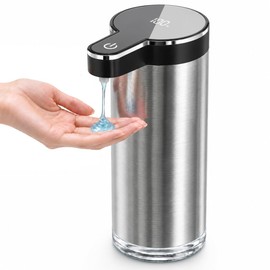 Automatic Liquid Soap Dispenser Touchless, Stainless Steel,USB Rechargeable