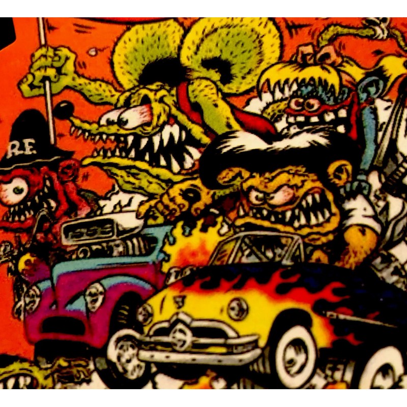 RAT FINK STICKER “BIG DADDY IS OUR LEADER“ 3 1/2