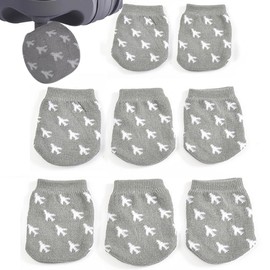 Suitcase Tire Covers, Protect Wheels, Tire Covers on Case, Wheel Covers, Wheel Covers, Easy to Install, Keeps Floor Dirty and Prevents Rolling Over (Set of 8)