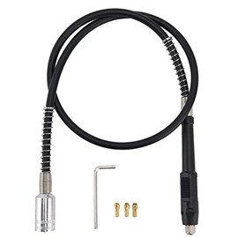 Power Drill Extension Shaft, 42 Inch Flexible Shaft Extension Chuck Grinder Attachment with 1.5mm 2.3mm 3.2mm Chuck and 1 Wrench ​for Rotary Grinder Tool