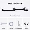 G-Promise Shower Head Extension Arm,Solid Brass Adjustable Extender with Lock