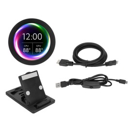 2.8 Inch IPS Round LCD Display for AIDA6 480x480 CPU GPU RAM HDD Data Monitor PC Sub Display for Windows for Linux for RasPi