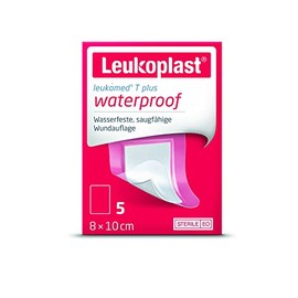 Leukomed® by Leukoplast® Soft Sterile Wound Dressing, 8 x 10 cm, Pack of 5, Skin Friendly