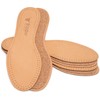 Insoles made of vegetable-tanned leather, insoles with natural cork against