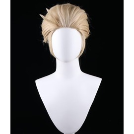 NiceLisa Short Slick Black Blonde Beige Lucifer Morningstar Hazbin Hotel Cosplay Wig