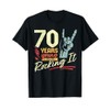 70th Birthday Funny Rock'n'Roll Birthday 70 Years T-Shirt