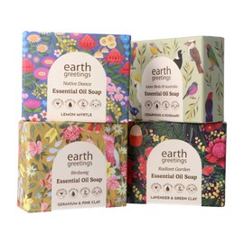 Earth Greetings Essential Oil Soap 120g, Lavender & Green Clay