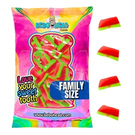 Sugar Kingdom | Gummy Watermelon Slices Bulk Candy: Watermelon Flavored - 2.2 Pound Bag