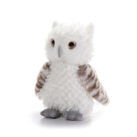 The Petting Zoo Owl Stuffed Animal Plushie, Gifts for Kids, Scoopz Wildlife Animals, White Owl Plush Toy 8 Inches