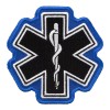 PatchStop Brand Star Of Life Black & White Patch, Medical
