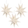 POPETPOP 3Pcs Christmas Star Lantern Lampshade 9 Pointed Hollow Out
