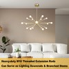 M10 Threaded Extension Poles Lighting Fixture Downrods Stems & 180