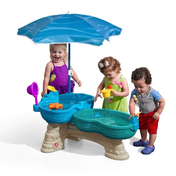 Step2 Spill & Splash Seaway Water Table, Kids Two-Tier Water