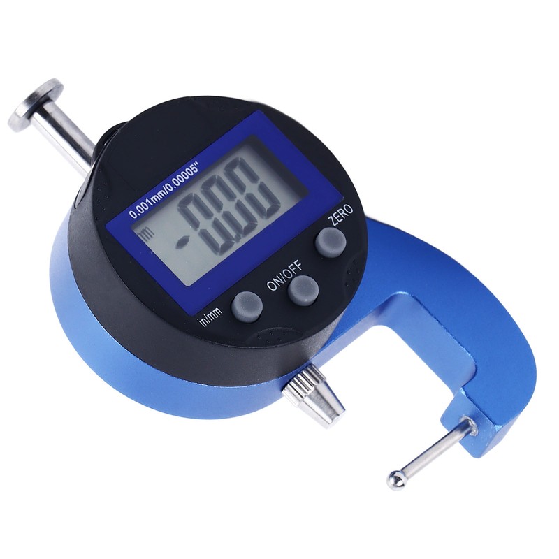 Micro Digital Thickness Gauge Accurate Dial for Pipe Wall 0.0005in