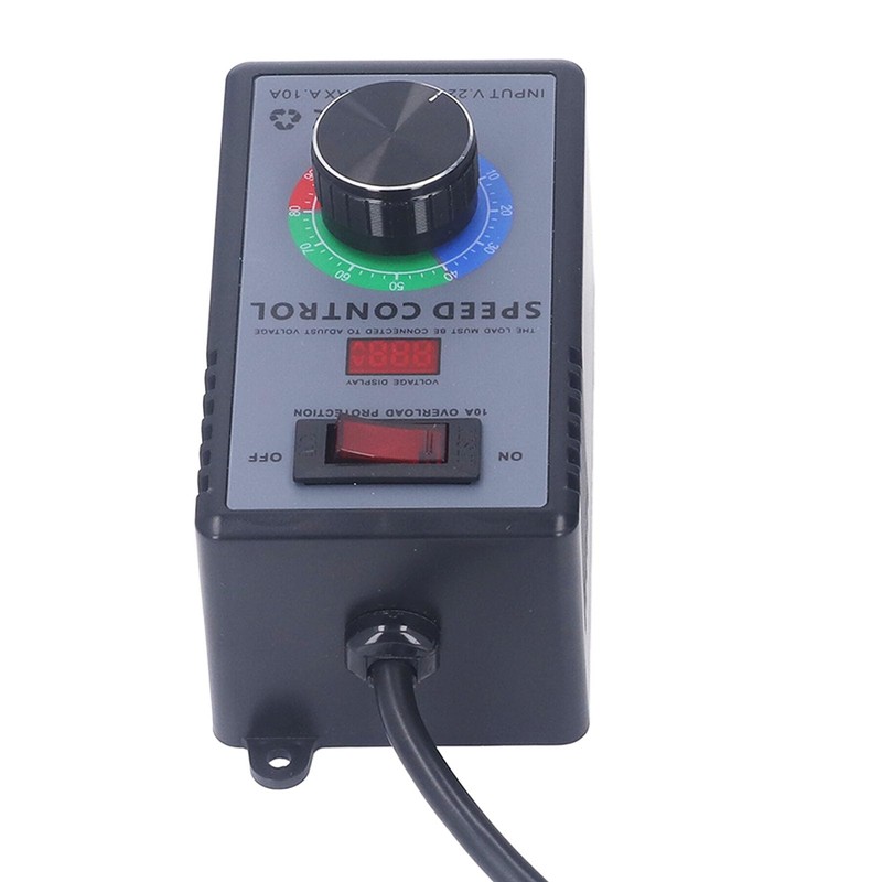 Motor Speed Regulator, 0-220VAC Output Motor Speed Controller 10A Overload