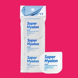 VT 슈퍼 히알론 캡슐 마스크 7.5gx3개입 브이티 히알루론산 워시오프팩 보습 수분 영양 리들샷 VT Super Hyaluron Capsule Mask 7.5gx3 Pieces VT Hyaluronic Acid Wash-Off Pack Moisturizing Hydration Nutrient Replenishing Shot