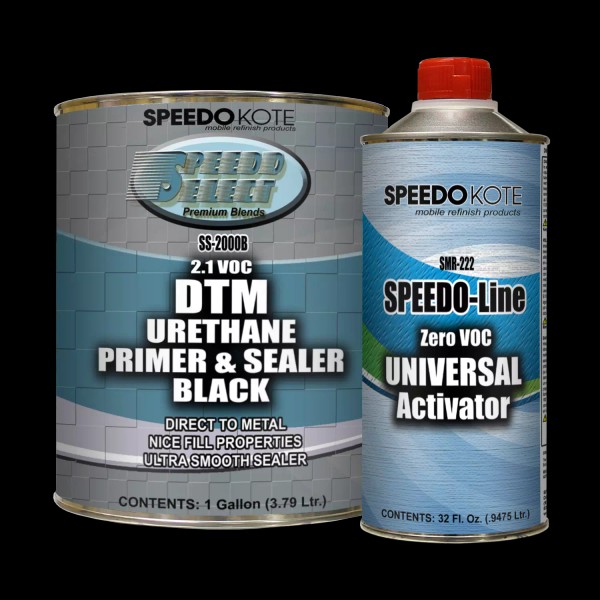 Speedokote DTM 2.1 voc Black Urethane Primer & Sealer gallon