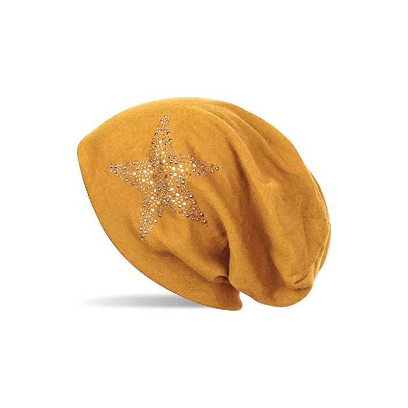 styleBREAKER 04024087 Women's Beanie Hat with Rhinestones Studs Star and