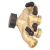 G3/4 4‑Way Water Hose Splitter Garden Hose Adapter Watering Connector
