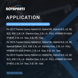 NOVAPARTS Front Left Driver Side Master Power Window Switch 8482006120 for 2015 2016 2017 Toyota Camry 2.5L 3.5L