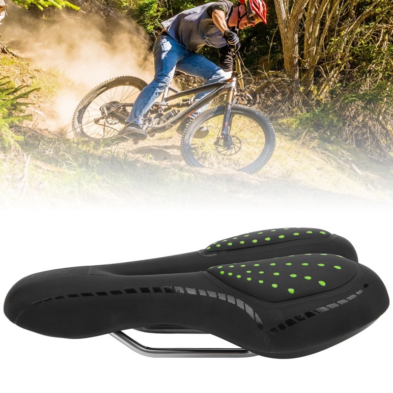 Mountain Bike Saddle Comfortable PU Leather Breathable Mountain Bike Saddle