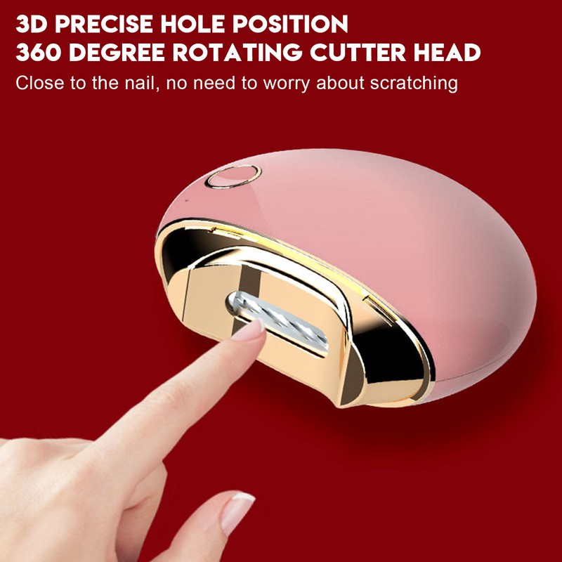 Electric Nail Clipper Safe Prevent Splatter File Function Small Automatic