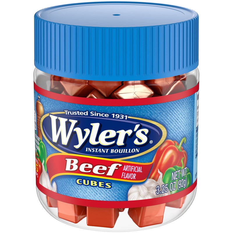 Wyler's Instant Bouillon Beef Flavored Cubes (3.25 oz Jar)