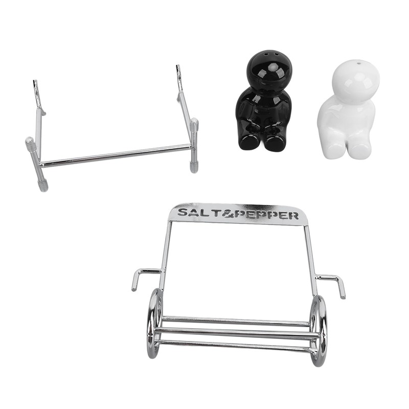 Black and White Swing Figure Salt and Pepper Shaker Set,
