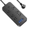 Generic Surge Protector Power Strip with 6 Outlets, 4 USB