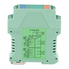 Current Signal Isolator 2 in 2 Out Signal Transmitter DC 4‑20mA DC 24V for PLC Control