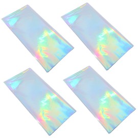 SHINEOFI 4pcs Plastic Tablecloths Colorful Silver Iridescent Graduation Wedding Bridal Shower 137x274cm