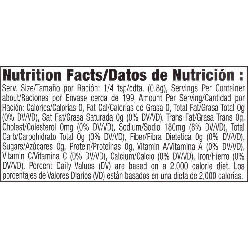 Lawry's 25% Less Sodium Garlic Salt With Parsley, 5.62 oz