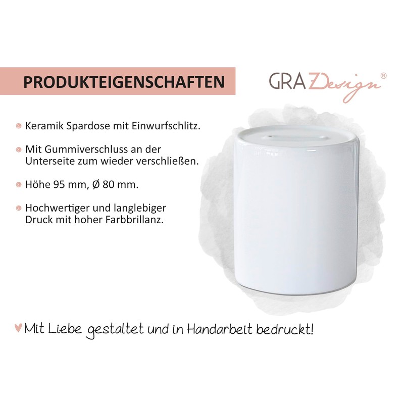 GRAZDesign Funny Dog Money Box - Wall Crack - Money