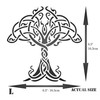 Celtic Tree of Life Stencil, 16.51 x 16.51 cm (L)